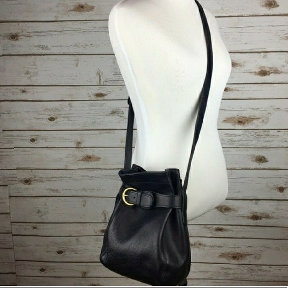 Authentic Vintage Coach Crossbody Black Bag Purse - Picture 4 of 5